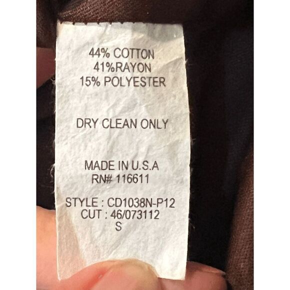 Amadi Anthropologie Womens Small Tweed Mini Dress Racer Back Belted Taupe V Neck - Picture 7 of 8